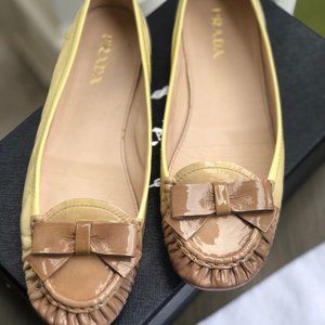 PRADA Patent Leather Ballet Flats